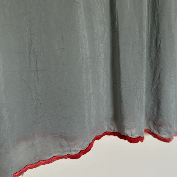 Johnny Was Gray Pink & Red Embroidered Blouse - Picture 6 of 7